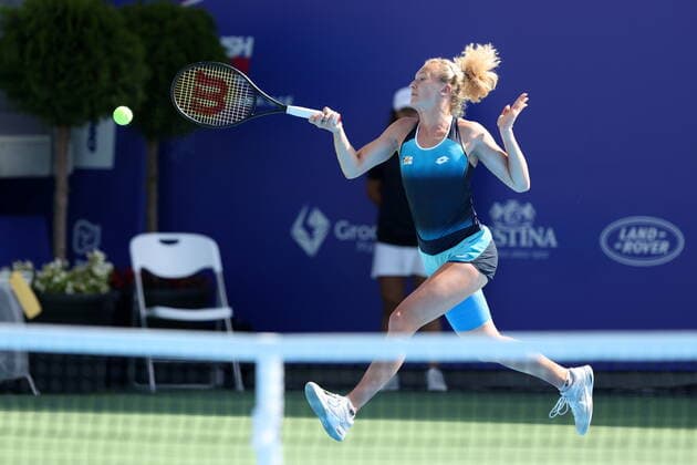 KOZERKI 07.08.2022 POLISH OPEN - MEMORIAL PARY PREZYDENCKIEJ --- ITF WORLD TENNIS TOUR KATERINA SINIAKOVA FOT. PIOTR KUCZA FOTOPYK NEWSPIX.PL --- Newspix.pl POLAND OUT!  220807PYK0102