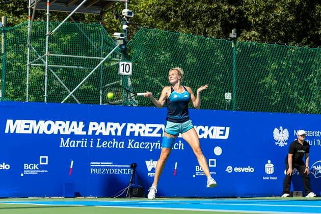 KOZERKI 07.08.2022 POLISH OPEN - MEMORIAL PARY PREZYDENCKIEJ --- ITF WORLD TENNIS TOUR KATERINA SINIAKOVA FOT. PIOTR KUCZA FOTOPYK NEWSPIX.PL --- Newspix.pl POLAND OUT!  220807PYK0132