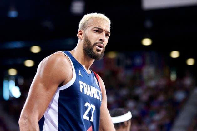 Rudy GOBERT (27) of France BASKETBALL: France vs Pays Bas - PREP EUROBASKET 2022 - 07 08 2022 AnnDeeLamour Panoramic 