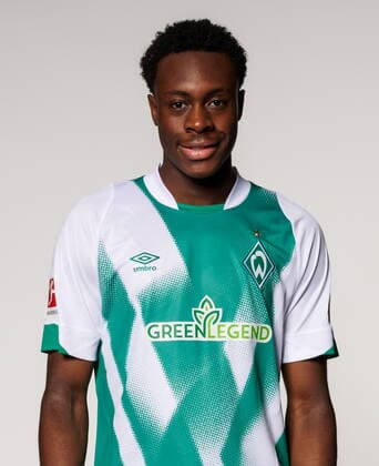 offizieller Portraittermin SV Werder Bremen 2022 2023 Dikeni Salifou (Werder Bremen 19); 20.06.2022, wohninvest Weserstadion, Bremen, offizieller Portraittermin SV Werder Bremen 2022 2023 im Bild picture shows