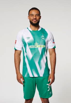 offizieller Portraittermin SV Werder Bremen 2022 2023 Jean Manuel Mbom (Werder Bremen 34); 24.06.2022, wohninvest Weserstadion, Bremen, offizieller Portraittermin SV Werder Bremen 2022 2023 im Bild picture shows