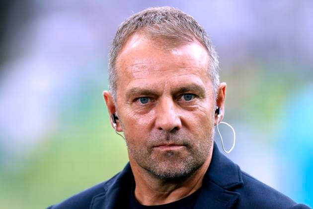 FLICK Hans Dieter Hansi Bundestrainer beim TV Interview DAZN DFL Bundesliga Start Saison 2022 - 2023 Spiel Eintracht Frankfurt - FC Bayern Muenchen 1 : 6 am 05. 08. 2022 in Frankfurt DFL REGULATIONS PROHIBIT ANY USE OF PHOTOGRAPHS as IMAGE SEQUENCES and or QUASI-VIDEO Copyright: xLacixPerenyix