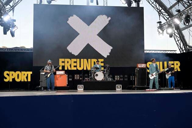 10.08.2022, European Championchips München 2022, Europäische Mehrsportveanstaltung im Olympiapark München, Sportfreunde Stiller spielen zur Eröffnung