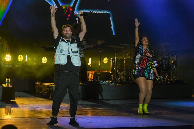 Eröffnungstag - Showact Marteria bei der Eröffnungsfeier der European Championships in München am 10.08.2022, Deutschland, Oberbayern München Olypiapark Oberbayern Deutschland