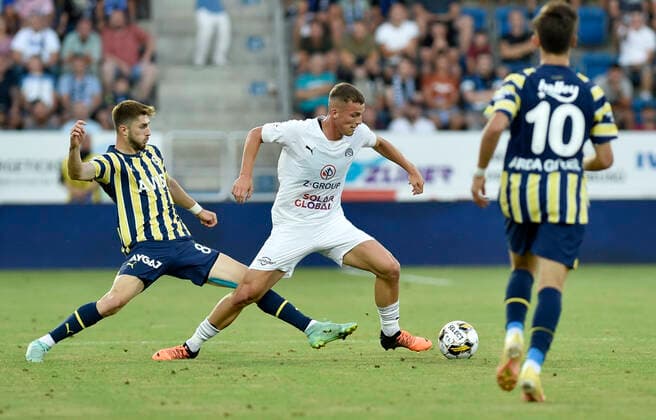 +++CAPTION CORRECTION+++Slovacko ties with Fenerbahce 1-1 in European League in Uherske Hradiste, Czech Republic, August 11, 2022. (CTKxPhoto DaliborxGluck CTKPhotoP2022081106996  dg001