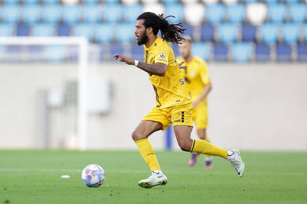 Nelito da Cruz - Vova (Düdelingen 6) Freisteller, Einzelbild, Aktion, Ganzkörper 11.08.2022 Fussball Europa League Qualifikation, 3. Runde, Rückspiel, Saison 2022-2023 11.08.2022 F91 Düdelingen (LUX) - Malmö FF (SWE) (Dudelange - Malmo) Stade de Luxembourg, Luxemburg