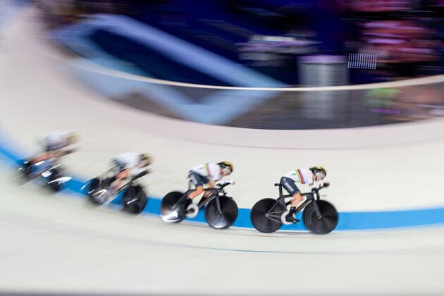 Sport Themen der Woche KW32 Sport Bilder des Tages BRAUSSE Franziska, BRENNAUER Lisa, KROEGER Mieke, KLEIN Lisa (GER), Womens Team Pursuit, GER, Track cycling, Rad, Radsport, Bahnrad, Bahn Qualification (Bahnrad Qualifikation), European Championships Munich 2022, 11.08.2022 Photo: Eibner Memmler GER, Track Cycling Qualification (Bahnrad Qualifikation), European Championships Munich 2022, 11.08.2022 Munich *** BRAUSSE Franziska, BRENNAUER Lisa, KROEGER Mieke, KLEIN Lisa GER , Womens Team Pursuit, GER, Track Cycling Qualification track cycling qualification , European Championships Munich 2022, 11 08 2022 Photo Eibner Memmler GER, Track Cycling Qualification track cycling qualification , European Championships Munich 2022, 11 08 2022 Munich Copyright: xEibner Memmlerx EP_MMR