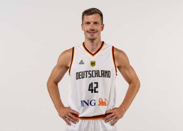EuroBasket 2022, DBB - Kader Basketball Köln 08.08.2022 Deutsche Basketball Nationalmannschaft Herren Männer Kader für die Eurobasket 2022 Europameisterschaft Andreas Obst (Deutschland, No.42)