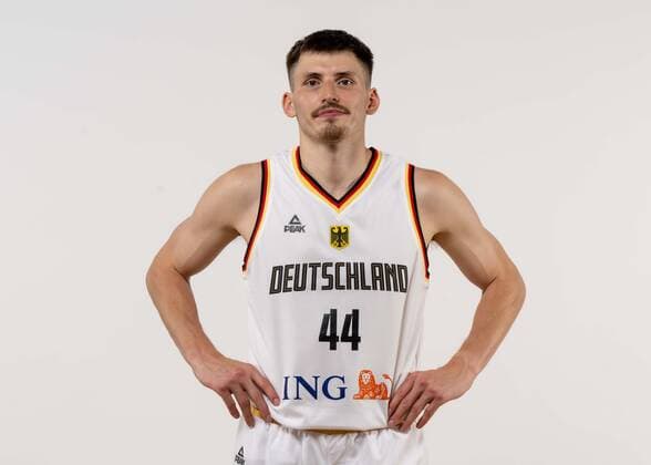 EuroBasket 2022, DBB - Kader Basketball Köln 08.08.2022 Deutsche Basketball Nationalmannschaft Herren Männer Kader für die Eurobasket 2022 Europameisterschaft David Krämer (Deutschland, No.44) Kraemer Kramer