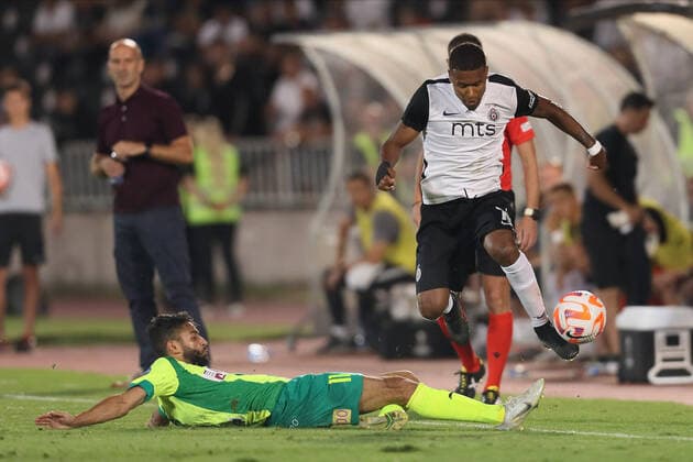 PARTIZAN vs AEK LARNACA PATRICK ANDRADE Patrik Andrade fudbaler Partizana na utakmici kvalifikacija za UEFA Ligu Evropa protiv AEK Larnaka na stadionu Partizana, Beograd 11.08.2022. godine Foto: Fudbal, Partizan, UEFA Liga Evropa, AEK Larnaka, KvalifikacijeFOOTBALL, UEFA EUROPA LEAGUE, PARTIZAN, AEK LARNACA, QUALIFICATIONS Belgrade Partizan stadium Serbia Copyright: xMarkoxMetlas xMNxPressx