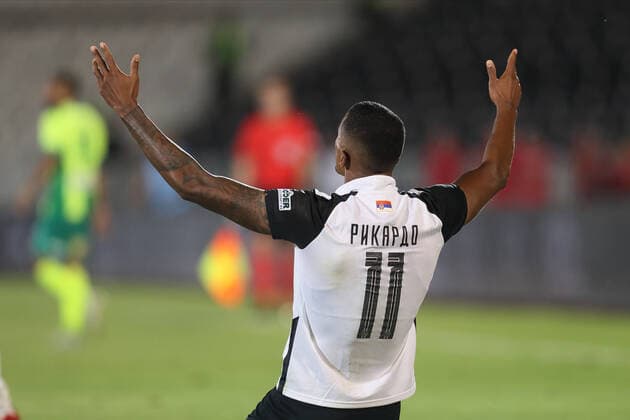 PARTIZAN vs AEK LARNACA RICARDO JORGE PIRES GOMES Rikardo Zorge Pires Gomes fudbaler Partizana na utakmici kvalifikacija za UEFA Ligu Evropa protiv AEK Larnaka na stadionu Partizana, Beograd 11.08.2022. godine Foto: Fudbal, Partizan, UEFA Liga Evropa, AEK Larnaka, KvalifikacijeFOOTBALL, UEFA EUROPA LEAGUE, PARTIZAN, AEK LARNACA, QUALIFICATIONS Belgrade Partizan stadium Serbia Copyright: xMarkoxMetlas xMNxPressx