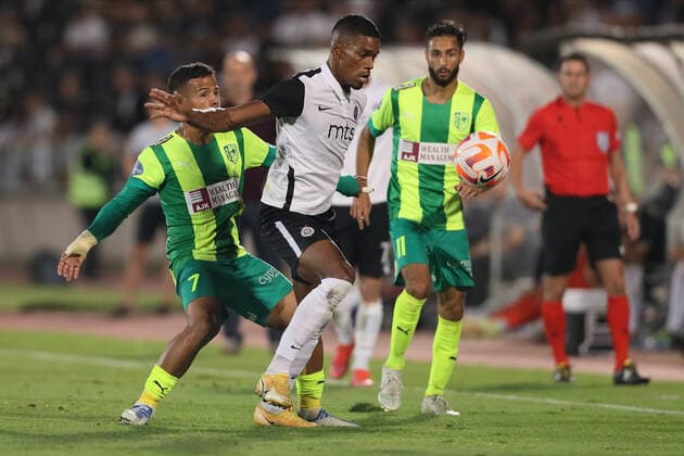 PARTIZAN vs AEK LARNACA RICARDO JORGE PIRES GOMES Rikardo Zorge Pires Gomes fudbaler Partizana na utakmici kvalifikacija za UEFA Ligu Evropa protiv AEK Larnaka na stadionu Partizana, Beograd 11.08.2022. godine Foto: Fudbal, Partizan, UEFA Liga Evropa, AEK Larnaka, KvalifikacijeFOOTBALL, UEFA EUROPA LEAGUE, PARTIZAN, AEK LARNACA, QUALIFICATIONS Belgrade Partizan stadium Serbia Copyright: xMarkoxMetlas xMNxPressx