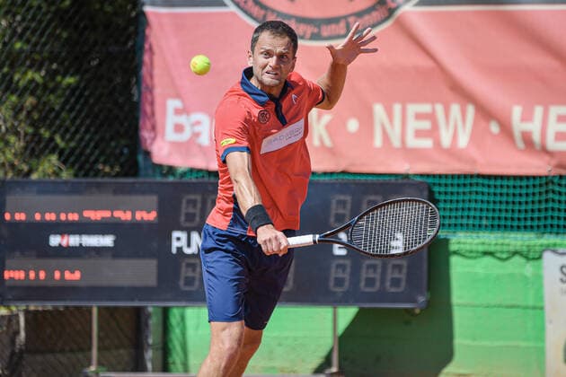 Aleksandr Nedovyesov (KAZ) (Badwerk Gladbacher HTC 1) 12.08.2022 ¢ Tennis Bundesliga ¢ Badwerk Gladbacher HTC 1 vs TC Bredeney 1
