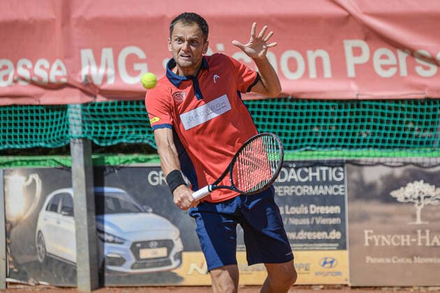 Aleksandr Nedovyesov (KAZ) (Badwerk Gladbacher HTC 1) 12.08.2022 ¢ Tennis Bundesliga ¢ Badwerk Gladbacher HTC 1 vs TC Bredeney 1