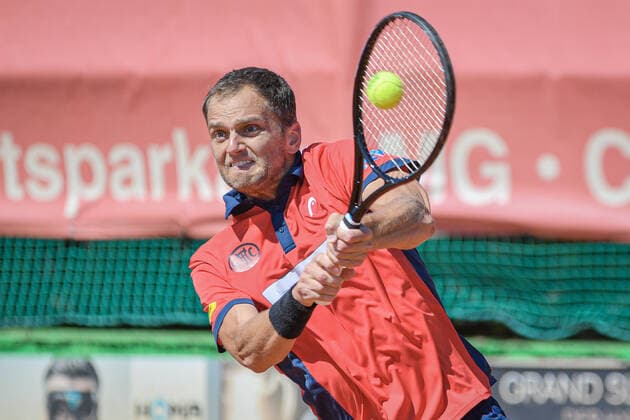 Aleksandr Nedovyesov (KAZ) (Badwerk Gladbacher HTC 1) 12.08.2022 ¢ Tennis Bundesliga ¢ Badwerk Gladbacher HTC 1 vs TC Bredeney 1