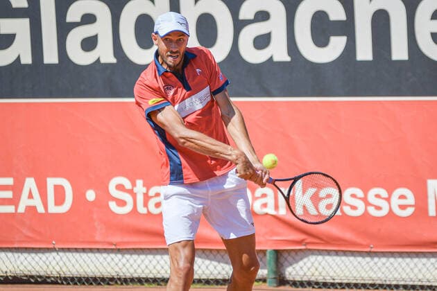 Lukas Rosol (CZE) (Badwerk Gladbacher HTC 1) 12.08.2022 ¢ Tennis Bundesliga ¢ Badwerk Gladbacher HTC 1 vs TC Bredeney 1