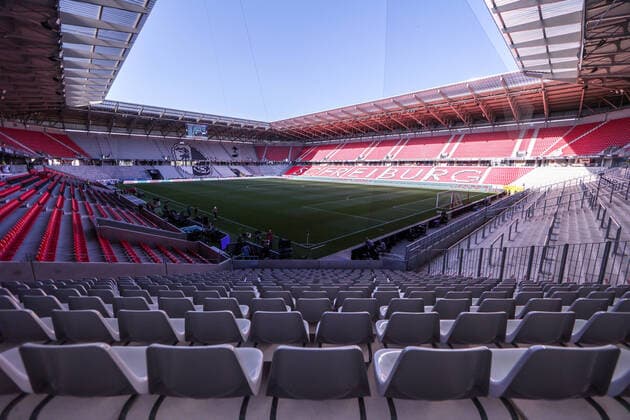 12.08.2022, Fussball, Saison 2022 2023, 1. Bundesliga, SC Freiburg - Borussia Dortmund, Das Europa-Park Stadion in Freiburg, Foto: Dennis Ewert RHR-FOTO xRHR-FOTO DEx