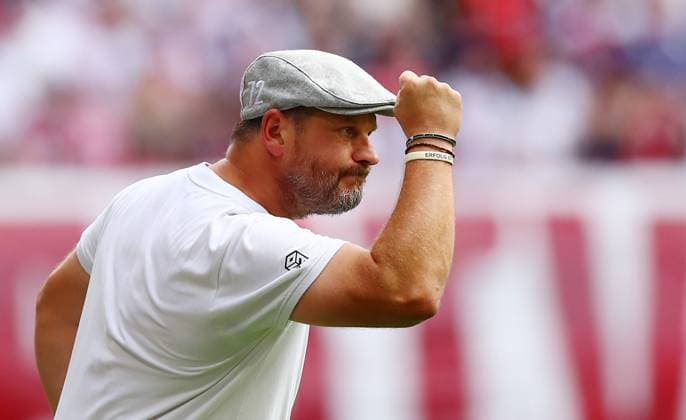 Sport Bilder des Tages RB Leipzig - 1.FC Koeln 13.08.2022 Leipzig, 13.08.2022, Red Bull Arena, Fussball, Bundesliga, 2. Spieltag , RB Leipzig vs. 1.FC Köln , Im Bild: Trainer Steffen Baumgart (1.FC Koeln) ,
