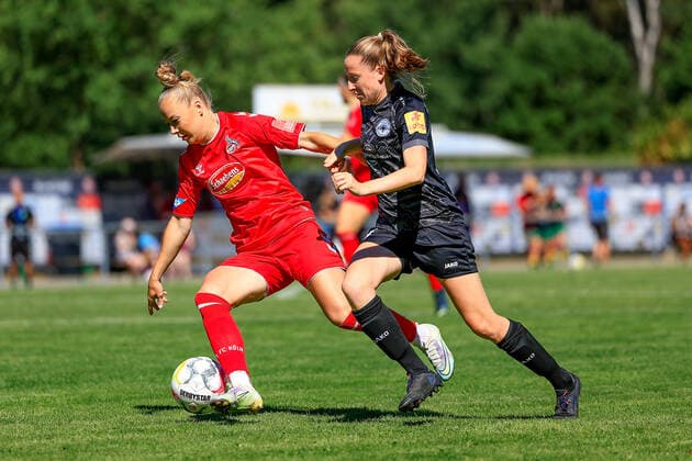 STEKA-Cup 2022 1. FC Köln - SG 99 Andernach Weronika Zawistoska (FC, 24); Julia Schermuly (SG99, 10) Schleidweiler Schleidweiler Rheinland-Pfalz Deutschland