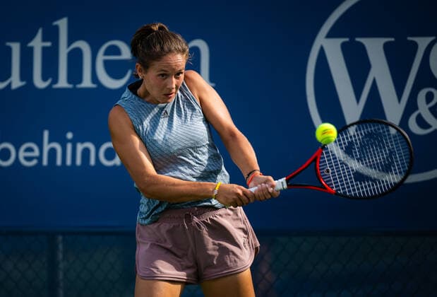August 13, 2022, CINCINNATI, UNITED STATES: Daria Kasatkina of Russia during practice ahead of the 2022 Western & Southern Open WTA, Tennis Damen 1000 tennis tournament CINCINNATI UNITED STATES - ZUMAa181 20220813_zaa_a181_049 Copyright: xRobxPrangex