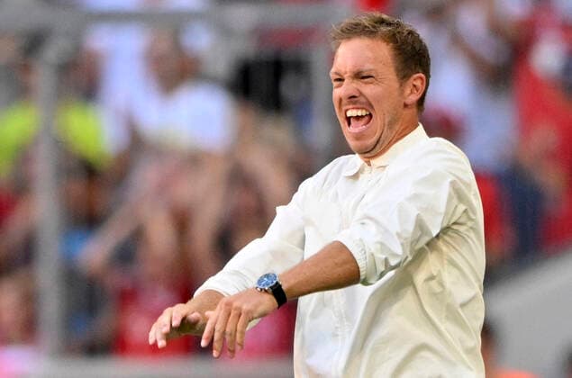 Sport Themen der Woche KW32 TOR zum 2:0 Thomas Mueller FC Bayern Muenchen FCB (25) Torjubel Trainer Coach Julian Nagelsmann FC Bayern Muenchen FCB FC Bayern Muenchen vs VfL Wolfsburg WOB 14.08.2022 DFL REGULATIONS PROHIBIT ANY USE OF PHOTOGRAPHS AS IMAGE SEQUENCES AND OR QUASI-VIDEO FC Bayern Muenchen vs VfL Wolfsburg WOB *** GOAL to 2 0 Thomas Mueller FC Bayern Muenchen FCB 25 Goal celebration Coach Coach Julian Nagelsmann FC Bayern Muenchen FCB FC Bayern Muenchen vs VfL Wolfsburg WOB 14 08 2022 DFL REGULATES PROHIBIT ANY USE OF PHOTOGRAPHS AS IMAGE SEQUENCES AND OR QUASI VIDEO FC Bayern Muenchen vs VfL Wolfsburg WOB
