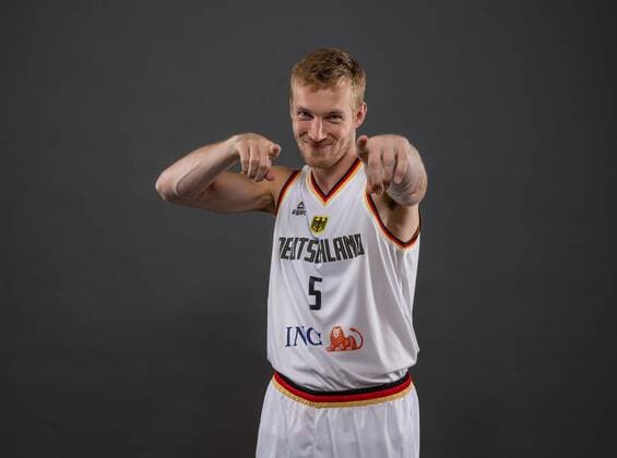 EuroBasket 2022, DBB - Kader Basketball Köln 08.08.2022 Deutsche Basketball Nationalmannschaft Herren Männer Kader für die Eurobasket 2022 Nils Giffey (Deutschland, No.05)