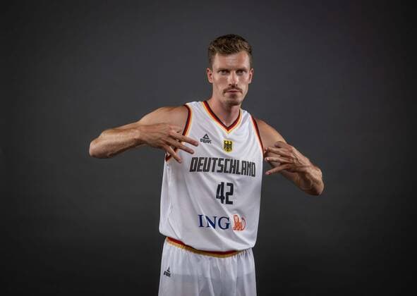 EuroBasket 2022, DBB - Kader Basketball Köln 08.08.2022 Deutsche Basketball Nationalmannschaft Herren Männer Kader für die Eurobasket 2022 Andreas Obst (Deutschland, No.42)