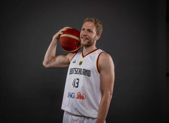 EuroBasket 2022, DBB - Kader Basketball Köln 08.08.2022 Deutsche Basketball Nationalmannschaft Herren Männer Kader für die Eurobasket 2022 Christian Sengfelder (Deutschland, No.43)