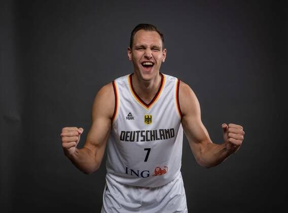 EuroBasket 2022, DBB - Kader Basketball Köln 08.08.2022 Deutsche Basketball Nationalmannschaft Herren Männer Kader für die Eurobasket 2022 Johannes Voigtmann (Deutschland, No.07)