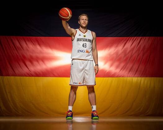 Basketball Köln 08.08.2022 Deutsche Basketball Nationalmannschaft Herren Männer Kader für die Eurobasket 2022 Europameisterschaft Christian Sengfelder (Deutschland, No.43)