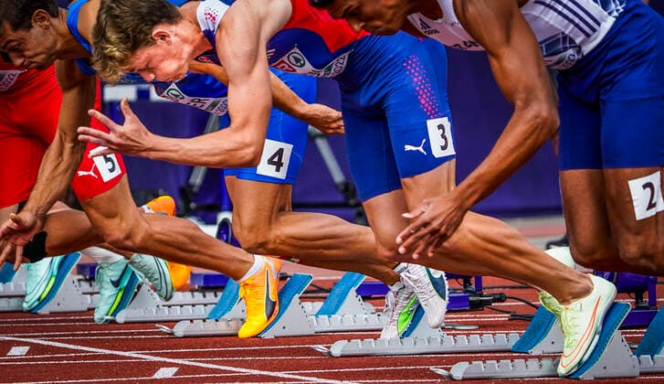 Sport Themen der Woche KW33 Sport Bilder des Tages EM friidrett 2022 i M?nchen M?nchen, Tyskland 20220815. 1o kjemper Sander Aae Skotheim i aksjon pa 100 meter under EM i friidrett i M?nchen 2022 pa Olympiastadion i M?nchen i Tyskland mandag. Foto: Lise Aserud NTB M?nchen Tyskland Ref:_SPO6cT-1SiJojA.jpg *** European Athletics Championships 2022 in Munich Munich, Germany 20220815 1o fighter Sander Aae Skotheim in action in the 100 meters during the European Athletics Championships in Munich 2022 at the Olympic Stadium in Munich, Germany on Monday Photo Lise Aserud NTB Munich Germany  Copyright: xLisexAserudx xNTBx EDITORIAL USE ONLY. RESTRICTED USE FOR BETTING COMPANIES
