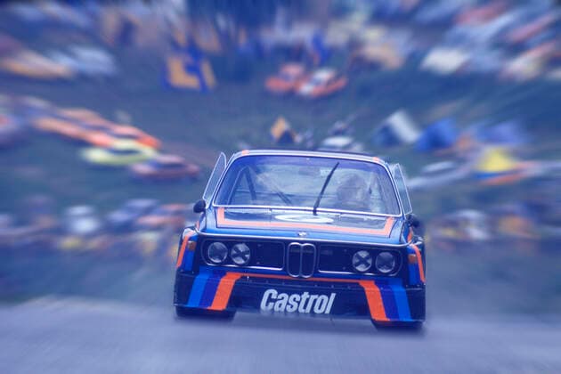 BMW 3.o CSL am 14.7.1974 auf dem Nürburgring im Großen Preis der Tourenwagen prominentes Fahrerteam Derek Bell + Jack Ickx + Anton Fischhaber *** BMW 3 o CSL on 14 7 1974 at the Nürburgring in the Grand Prix of Touring Cars prominent driver team Derek Bell Jack Ickx Anton Fischhaber