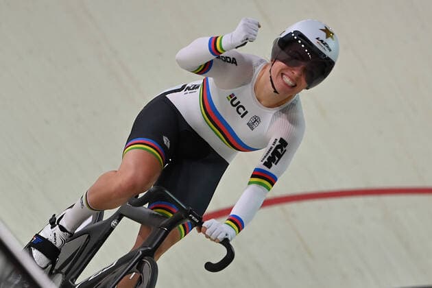 Bilder des Jahres 2022, Sport 08 August Sport Themen der Woche KW33 Sport Bilder des Tages Emma HINZE (GER), Jubel,Freude,Begeisterung, Aktion, Semifinale, Track cycling, Rad, Radsport, Bahnrad, Bahn Women s Sprint,Bahnrad,Radsport,Sprint der Frauen. European Championships Muenchen 2022 am 15.08.2022 Messe Muenchen *** Emma HINZE GER , jubilation,joy,enthusiasm,action,semifinals,track cycling women s sprint,track cycling,cycling,sprint women european championships munich 2022 on 15 08 2022 Messe Muenchen