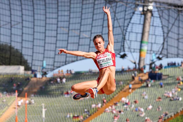 Sport Themen der Woche KW33 Sport Bilder des Tages European Championships Munich22; Leichtathletik, 16.08.2022 Irati Mitxelena (ESP) - European Championships Munich22 am 16.08.22 im Olympiastadion in Muenchen, Deutschland. *** European Championships Munich22 Athletics, 16 08 2022 Irati Mitxelena ESP European Championships Munich22 on 16 08 22 at the Olympiastadion in Munich, Germany Copyright: xBEAUTIFULxSPORTS AxelxKohringx