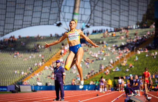 European Championships Munich22; Leichtathletik, 16.08.2022 Maryna Bekh-Romanchuk (UKR); European Championships Munich22 - Leichtathletik - Morning Session am 16.08.2022 im Olympiastadion in Muenchen (Deutschland). *** European Championships Munich22 Athletics, 16 08 2022 Maryna Bekh Romanchuk UKR European Championships Munich22 Athletics Morning Session on 16 08 2022 at Olympiastadion in Munich Germany Copyright: xBEAUTIFULxSPORTS R.xSchmittx