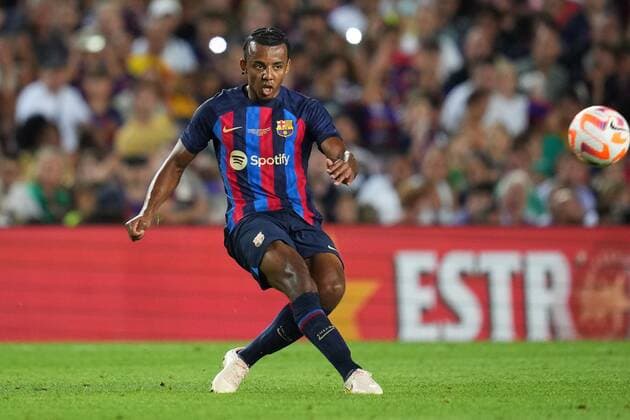 Mandatory Credit: Photo by Pressinphoto Shutterstock (13075250br) Jules Kounde of FC Barcelona, Barca FC Barcelona v Pumas, Joan Gamper Trophy, Football, Spotify Camp Nou Stadium, Barcelona, Spain - 7 Aug 2022 EDITORIAL USE ONLY No use with unauthorised audio, video, data, fixture lists (outside the EU), club league logos or live services. Online in-match use limited to 45 images (+15 in extra time). No use to emulate moving images. No use in betting, games or single club league player publications services. FC Barcelona v Pumas, Joan Gamper Trophy, Football, Spotify Camp Nou Stadium, Barcelona, Spain - 7 Aug 2022 EDITORIAL USE ONLY No use with unauthorised audio, video, data, fixture lists (outside the EU), club league logos or live services. Online in-match use limited to 45 images (+15 in extra time). No use to emulate moving images. No use in betting, games or Copyright: xPressinphoto Shutterstockx 13075250br