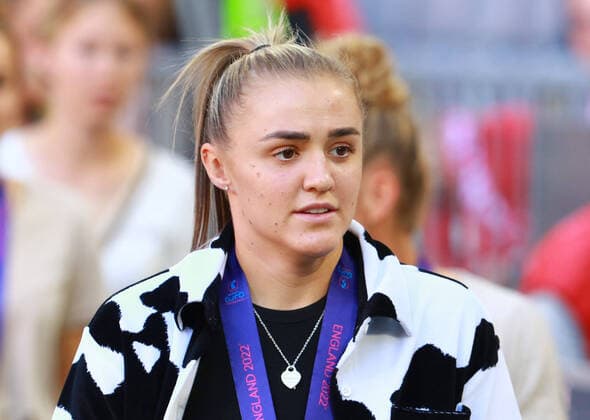 Neuzugang, Europameisterin, Georgia Stanway (FCB-Frauen) Portraet, Portrait, Fussball 1. BL FC Bayern Muenchen - VfL Wolfsburg 14.08.2022 Allianz Arena FOTO: Mladen Lackovic LakoPress