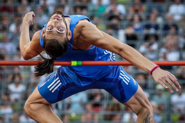 Sport Themen der Woche KW33 Sport Bilder des Tages European Championships Munich22; Leichtathletik, 16.08.2022 Antonios Merlos (GRE) - European Championships Munich22 am 16.08.22 im Olympiastadion in Muenchen, Deutschland. *** European Championships Munich22 Athletics, 16 08 2022 Antonios Merlos GRE European Championships Munich22 on 16 08 22 at the Olympiastadion in Munich, Germany Copyright: xBEAUTIFULxSPORTS AxelxKohringx