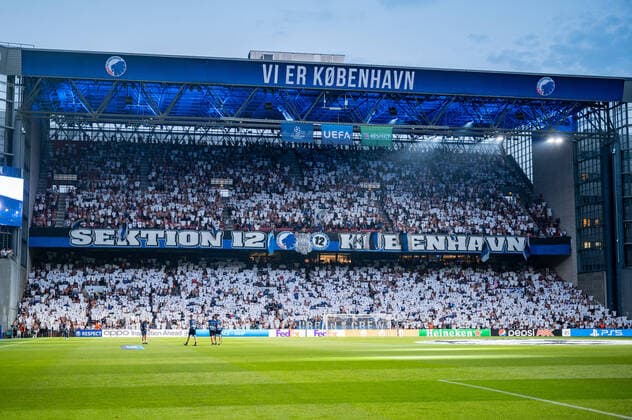 FC Copenhagen v Trabzonspor, UEFA Champions League qualification football, Copenhagen, Denmark Copenhagen, Denmark. 16th, August 2022. Football fans of FC Copenhagen seen on the stands during the UEFA Champions League qualification match between FC Copenhagen and Trabzonspor at Parken in Copenhagen. Copenhagen Denmark Parken  Copyright: xGonzalesxPhoto TobiasxJorgensenx