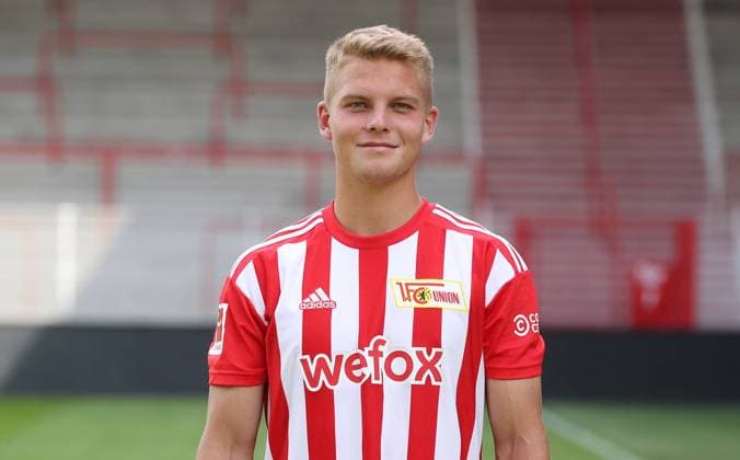 Andras Schäfer; 1.FC Union Berlin FCU Fußball Fussball Bundesliga Herren DFL Porträttermin Saison 2022 2023 17.08.2022 Kader, Porträt, Vorstellung, Präsentation, Pressetermin, GER