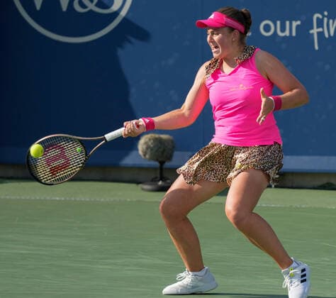 August 17, 2022: Jelena Ostapenko (LAT) loses to Madison Keys (USA), 6-4, 7-5 at the Western & Southern Open being played at Lindner Family Tennis Center in Cincinnati, Ohio, {USA} Tennisclix Cal Media Cincinnati USA - ZUMAc04_ 20220817_zaf_c04_092 Copyright: xLesliexBillmanx