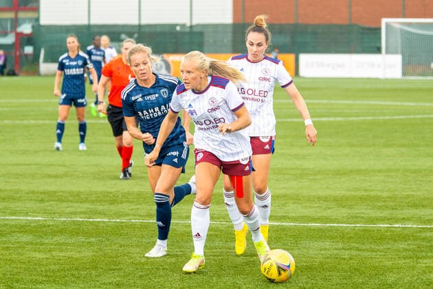 18.08.2022, Glasgow, Petershill Park, UEFA Women s Champions League: Paris FC - Servette FCCF, Cassandra Korhonen (Servette 9) during the UEFA Women s Champions League football match between Paris FC and Servette Chenois at Petershill Park in Glasgow, Scotland Glasgow Petershill Park Scotland United Kingdom Copyright: xJustPictures.ch RichardxCallisx