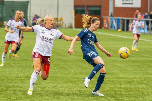 18.08.2022, Glasgow, Petershill Park, UEFA Women s Champions League: Paris FC - Servette FCCF, Cassandra Korhonen (Servette 9) during the UEFA Women s Champions League football match between Paris FC and Servette Chenois at Petershill Park in Glasgow, Scotland Glasgow Petershill Park Scotland United Kingdom Copyright: xJustPictures.ch RichardxCallisx