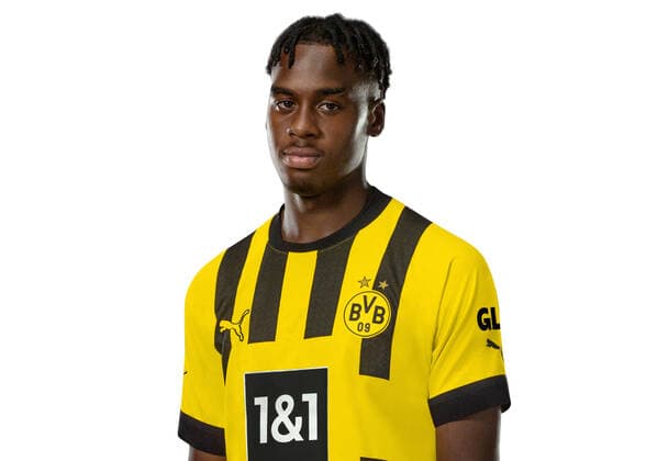 Jamie Bynoe-Gittens; Borussia Dortmund; 1.BL, Porträttermin 2022 2023, Foto: BVB Simoes via TEAM2sportphoto Portraets Borussia Dortmund 2022_2023