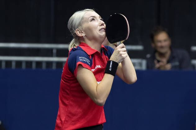 Bilder des Jahres 2022, Sport 08 August Sport Themen der Woche KW33 Sport Bilder des Tages Tischtennis Europameisterschaften Großer Jubel und Freudentränen bei Bernadette Szocs (Rumänien) nach ihrem Sieg gegen Xia Lian Ni (Luxemburg). Tischtennis Europameisterschaften als Teil der European Championships vom 13. bis 21. August in München., München Bayern Deutschland Rudi-Sedlmayer-Halle *** European Table Tennis Championships Great jubilation and tears of joy at Bernadette Szocs Romania after her victory against Xia Lian Ni Luxembourg European Table Tennis Championships as part of the European Championships from 13 to 21 August in Munich , Munich Bavaria Germany Rudi Sedlmayer Hall