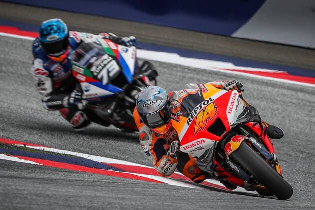 MOTORSPORTS - MotoGP, GP of Austria 2022 SPIELBERG,AUSTRIA,19.AUG.22 - MOTORSPORTS - MotoGP, Grand Prix of Austria, Red Bull Ring, free practice. Image shows Pol Espargaro (ESP Repsol Honda Team) and Alex Marquez (ESP LCR Honda).  GEPAxpictures xManfredxBinder