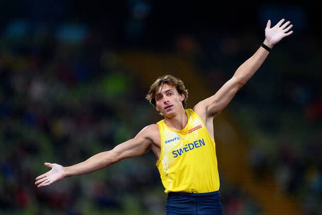 Bilder des Jahres 2022, Sport 08 August Sport Themen der Woche KW33 220820 Armand Duplantis of Sweden celebrates in men s pole vault final during day 10 of the European Championships on August 20, 2022 in Munich. Photo: Mathias Bergeld BILDBYRAN kod MB MB0442 friidrott athletics friidrett europamästerskap em em 2022 european championships munich 2022 munchen-em day 10 bbeng pole vault stav stavsprang stavhopp jubel sverige *** 220820 Armand Duplantis of Sweden celebrates in mens pole vault final during day 10 of the European Championships on August 20, 2022 in Munich Photo Mathias Bergeld BILDBYRAN code MB MB0442 athletics athletics European Championships em em 2022 european championships munich 2022 munchen em day 10 bbeng pole vault pole pole vault pole vault cheer Sweden,  Copyright: MATHIASxBERGELD BB220820MB088