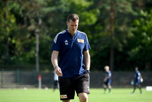 Fussball, U 19, Saison 2022 23, A-Junioren Bundesliga, Staffel Nord Nordost (2. Spieltag), 1. FC Union Berlin - Hamburger SV, Trainer Marco Grote (U19, 1. FC Union Berlin), Enttäuschung nach Abpfiff, 21.08. 2022,
