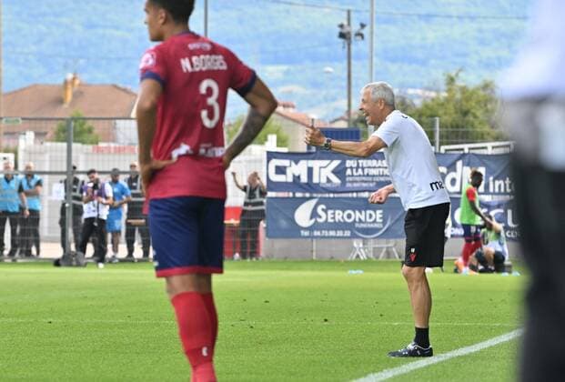 Lucien Favre (entraineur nice) FOOTBALL : Clermont Foot vs OGC Nice - Ligue 1 Uber Eats - 21 08 2022 FredericChambert Panoramic 
