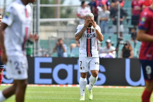 Andy Delort (nice) FOOTBALL : Clermont Foot vs OGC Nice - Ligue 1 Uber Eats - 21 08 2022 FredericChambert Panoramic 